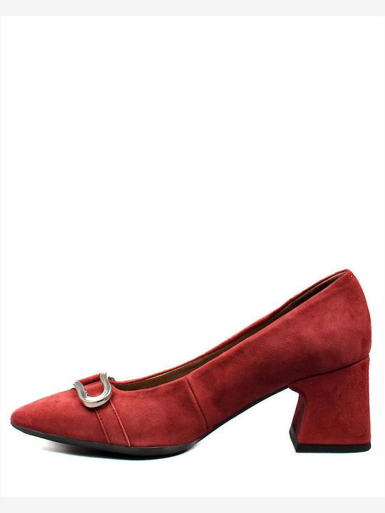 Leather Burgundy Heels Ante I
