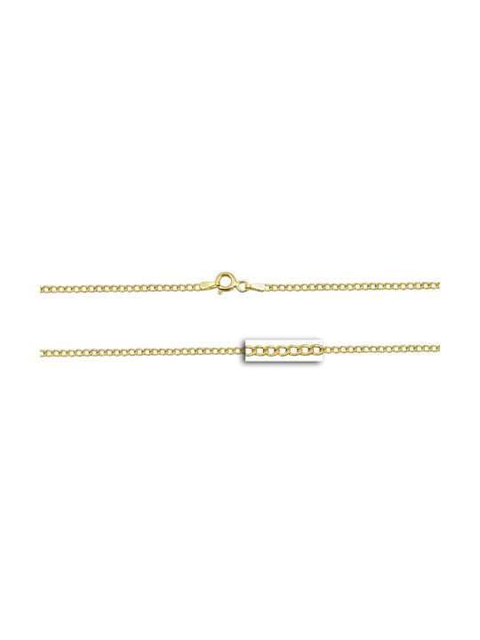 Mv Preziosa Goldene Kette Nacken 14K Länge 40cm