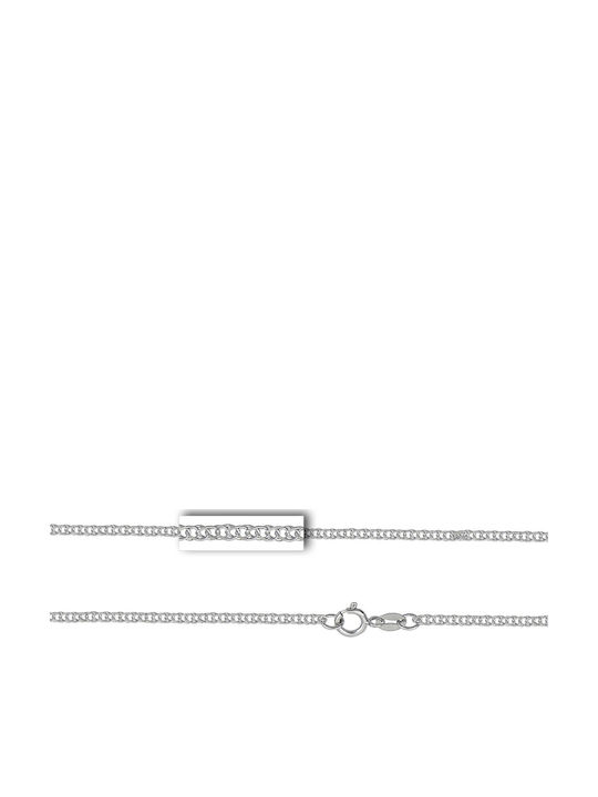 Mv Preziosa Kette für den Nacken Weißgold 14K Mv Preziosa Kette für den Nacken Weißgold 14K