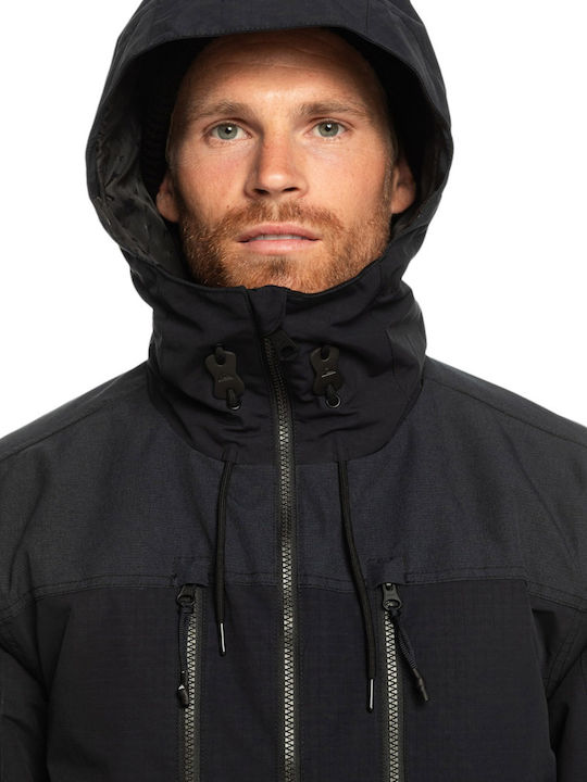 Quiksilver Fairbanks EQYTJ03433-KVJ0 Ανδρικό Μπουφάν για Σκι & Snowboard Μαύρο