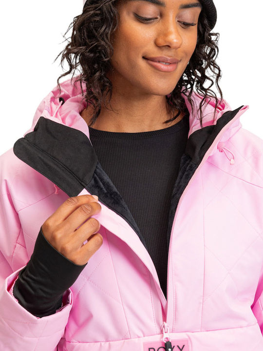 Roxy Radiant Lines ERJTJ03426-MGS0 Γυναικείο Μπουφάν για Σκι & Snowboard Ροζ