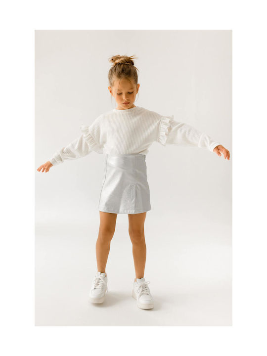 Alice Kids Skirt Silver