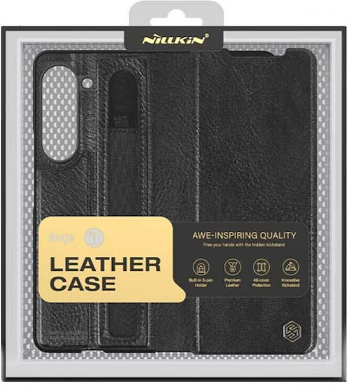 Nillkin Aoge Buchen Sie Synthetisches Leder Schwarz (Samsung Galaxy Z Fold 5)