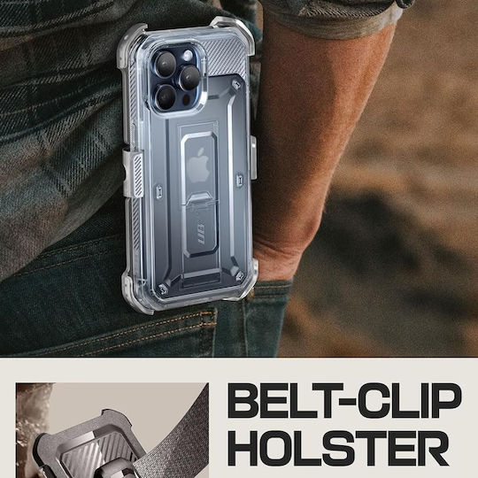 Supcase Unicorn Beetle Pro Umschlag Rückseite Silikon 2mm Transparent (iPhone 15 Pro)