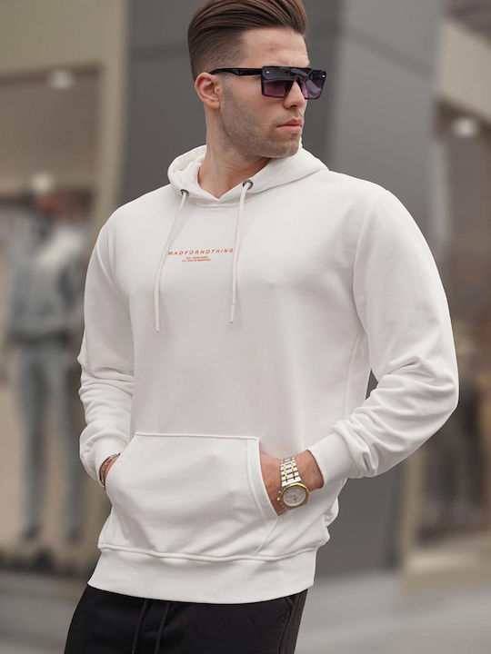 madmext Herren Sweatshirt mit Kapuze und Taschen Gray