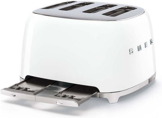 Smeg Toaster 4 Slots 2000W White
