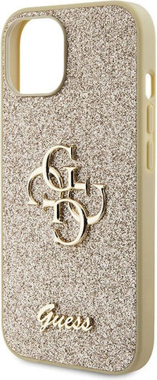 Guess Back Cover Metalic Auriu (iPhone 15)