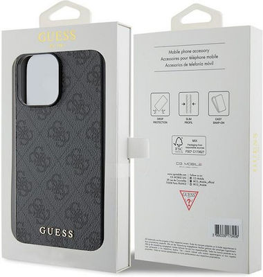 Guess Metallic Back Cover Gray (iPhone 15 Pro Max)