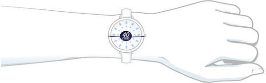 3Guys 3GW5131 40mm Smartwatch with Heart Rate Monitor (Rose Gold)