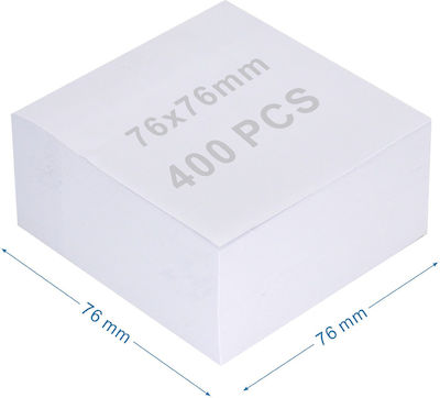 Tpster Notes Pad Cube White 7.6x7.6cm