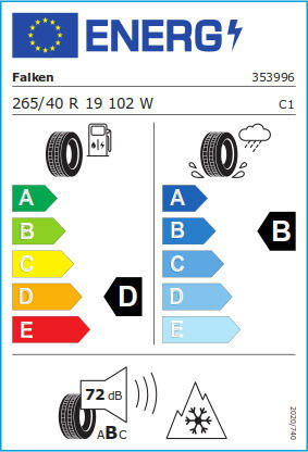 Falken 265/40R19 102W XL Anvelopă de Vara pentru Autoturism