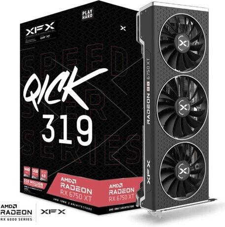XFX Radeon RX 6750 XT 12GB GDDR6 Speedster QICK 319 Core Κάρτα Γραφικών