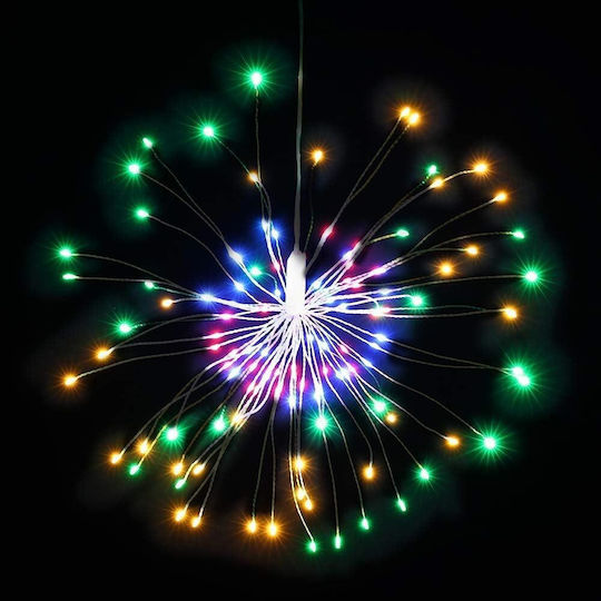 Rgb Lighted Christmas Garland 300cm 5pcs