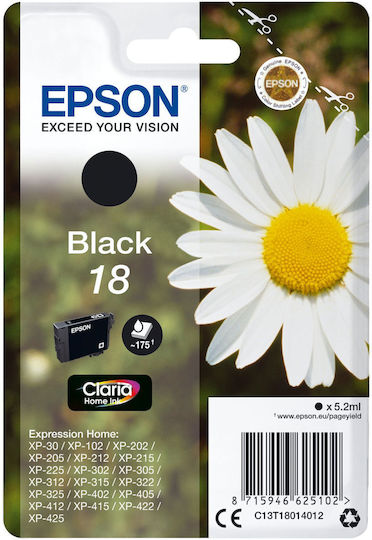 Epson 18 Original InkJet Printer Ink Black (C13T18014010 C13T18014012)