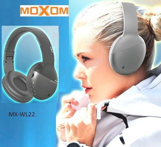 Moxom MX-WL22 Bluetooth Wireless On Ear Headphones with 10 hours of Operation Pink