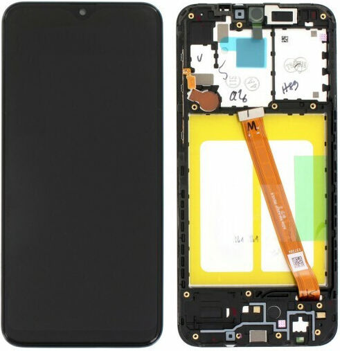 Οθόνη OLED mit Touch-Mechanismus für Galaxy A20e (Schwarz)