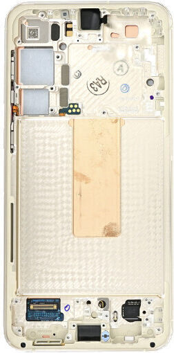 Samsung Екран Gh82 30476b 30477b Cream със Сензорен Механизъм и Рамка за Samsung S23 Плюс (Cream)