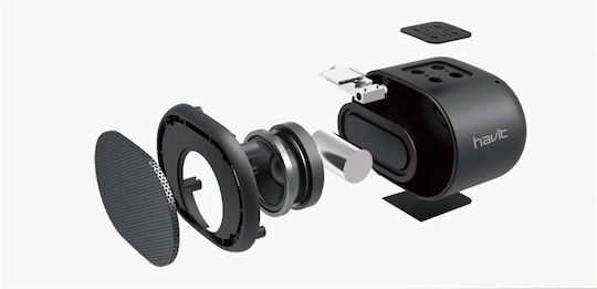 Havit HV-SK592BT Bluetooth-Lautsprecher 3W mit Akkulaufzeit bis zu 7 Stunden Rot
