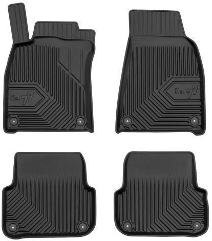 Frogum Set of Front and Rear Mats 4pcs for Audi A6 2004-2006 Black