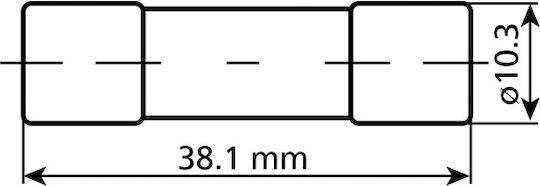 Lampa AGU Glass Fuse 60A Car Fuse Glass Round