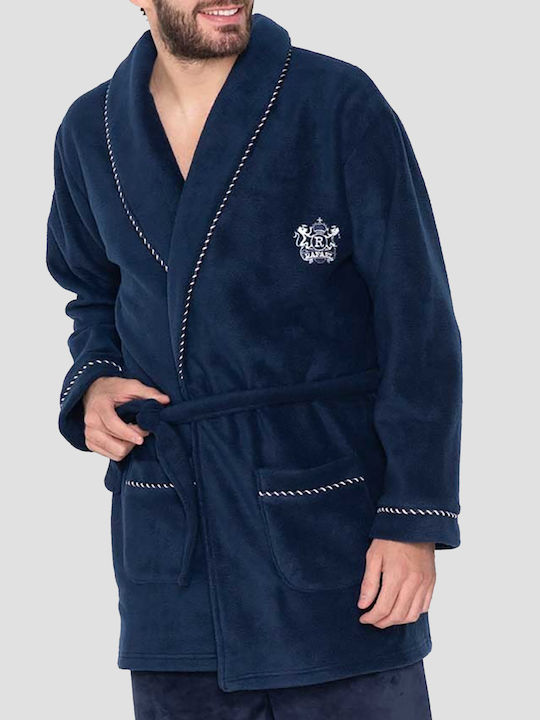 Rafael Χειμερινή Ανδρική Ρόμπα Navy Μπλε