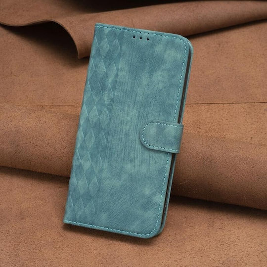 Plaid Embossed Wallet Πράσινο (Moto G13)