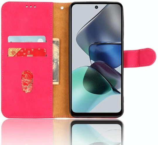 Skin Feel Wallet Ροζ (Moto G13)