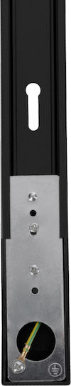 GloboStar Mounting Rail for Spotlights made of Aluminum Black 60901