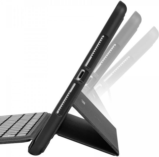 Buddi Thorn Flip Cover with Keyboard in English US Black for iPad 2019/2020/2021 10.2''
