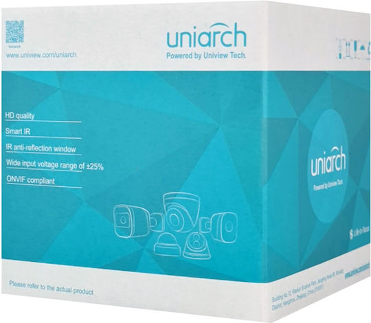 Uniarch IPC-D125-PF28 IP Surveillance Camera Full HD+ 5MP Waterproof with Speaker and Lens 2.8mm