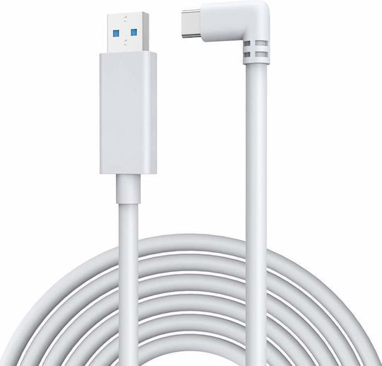 KIWI Design Winkel HDMI-Kabel männlich - HDMI-Stecker männlich 5m Weiß