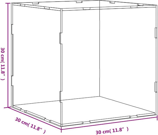 vidaXL Σταντ Προβολής Προϊόντων Π30xΒ30xΥ30cm