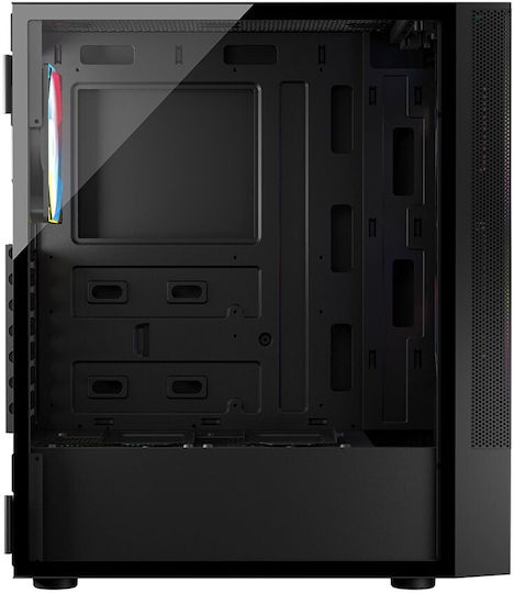 Logic Arya ARGB Gaming Midi Tower Κουτί Υπολογιστή Μαύρο