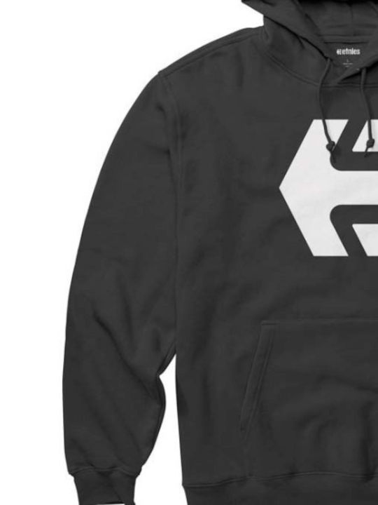 Etnies Men's Sweatshirt with Hood and Pockets Black