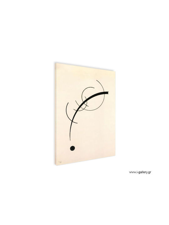 I-gallery Free Curve To The Point Πίνακας Αντίγραφο του Wassily Kandinsky σε Καμβά 50x70cm