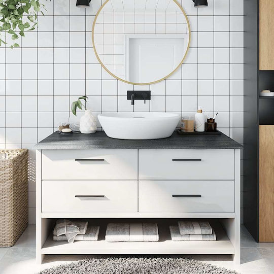 vidaXL Countertop without Sink L100xW60xH2cm Dark Grey