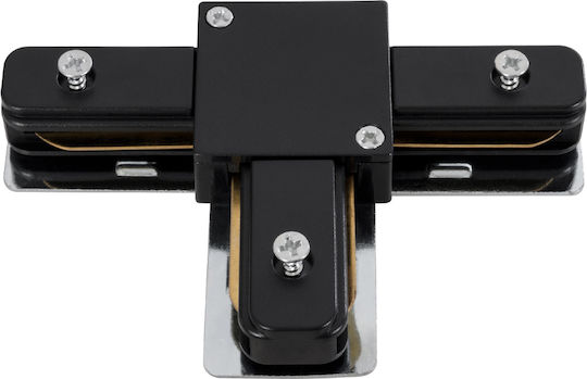 GloboStar Conector Șină pentru Corpuri de Iluminat Negru 60907