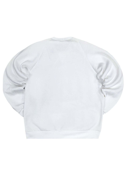 Magic Bee Men's Sweatshirt with Pockets White