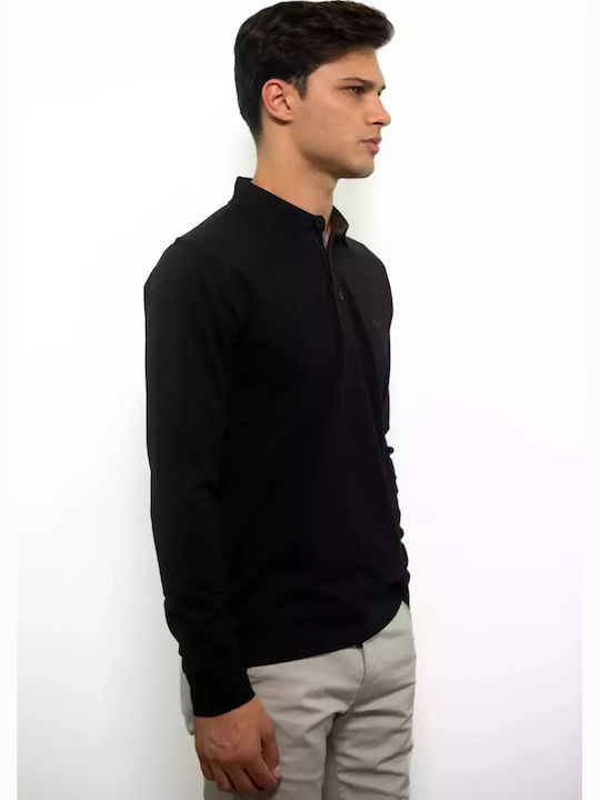Polo Long Sleeve Blouse Black