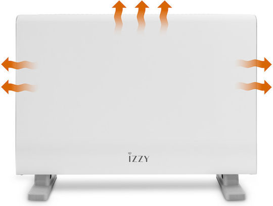 Izzy Convector Heater Floor 2000W with Electronic Thermostat 43.1x57cm White