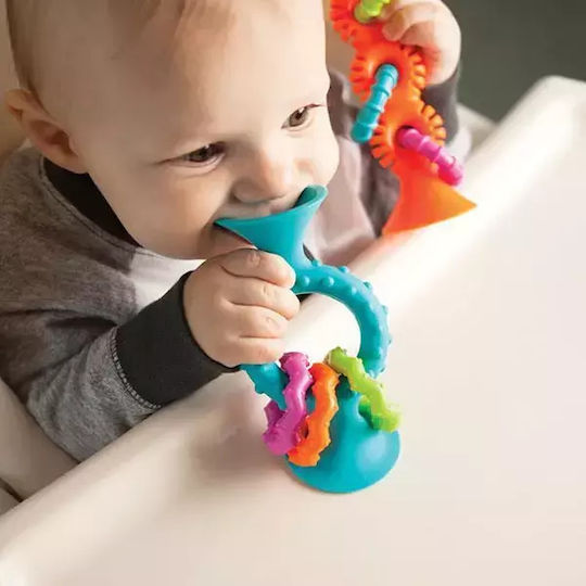 Fat Brain Toys Βρεφικό Παιχνίδι Pipsquigz από Σιλικόνη με Ήχους για 6+ Μηνών