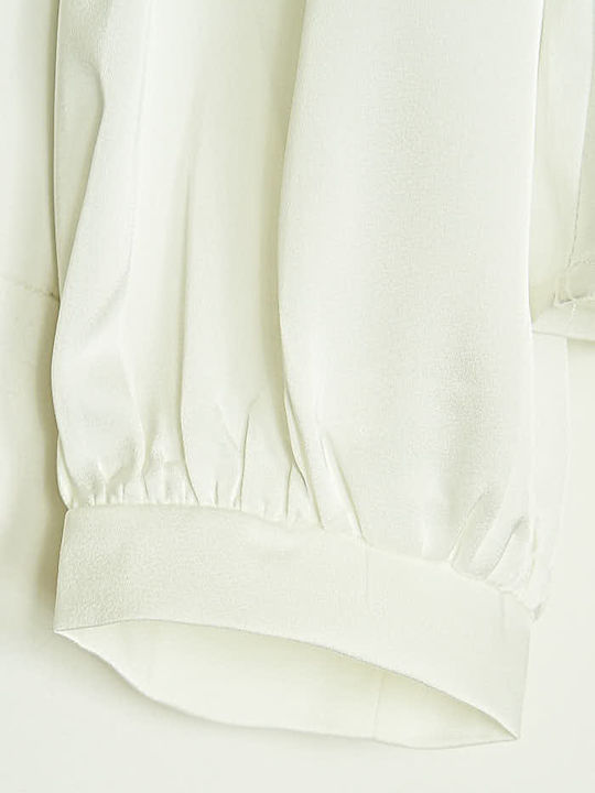 Long Sleeve Women's Blouse White