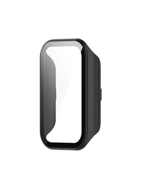 Carcasă de Plastic cu Sticlă în culoarea Negru pentru Mi Band 2