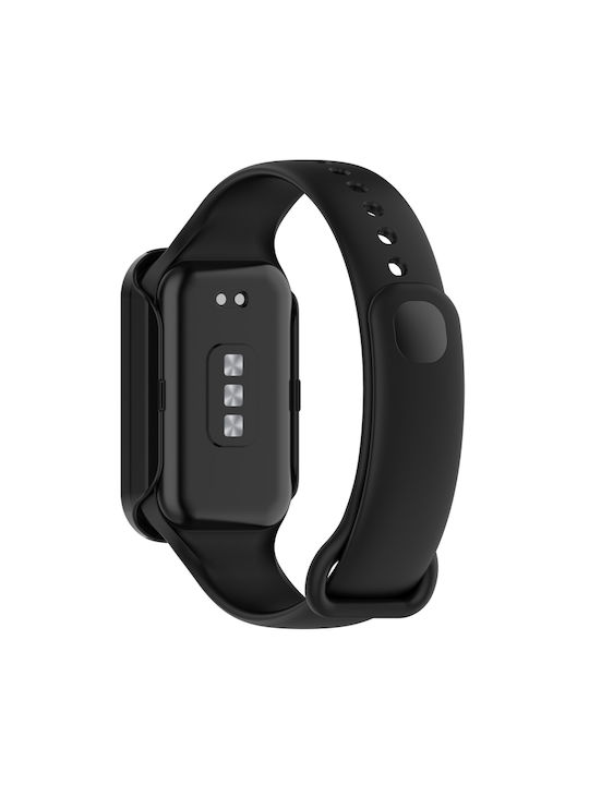 Carcasă de Plastic cu Sticlă în culoarea Negru pentru Mi Band 2