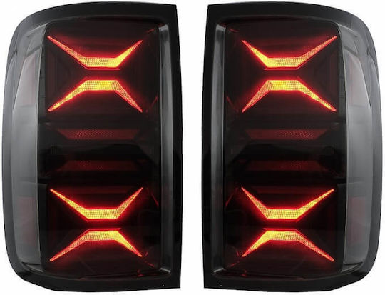 Vland Taillights Led for Volkswagen Amarok Black / Fime 10-21 2pcs