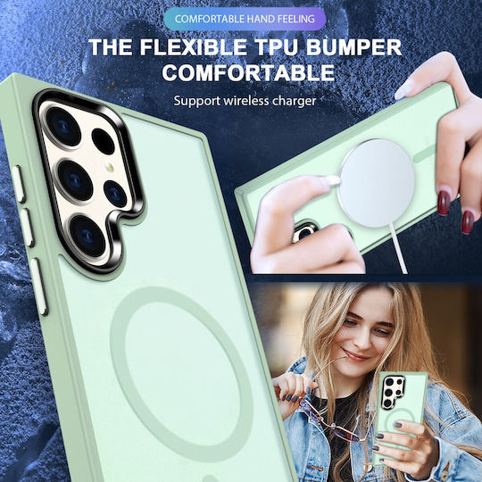 HappyCase Back Cover Πλαστικό Πράσινο (Galaxy S23 Ultra)