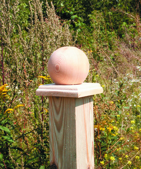 Showood Number 9 Beam for Garden Fencing Supplies Ball made of Wood