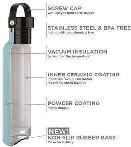 Runbott Bottle Thermos Stainless Steel 600ml with Handle