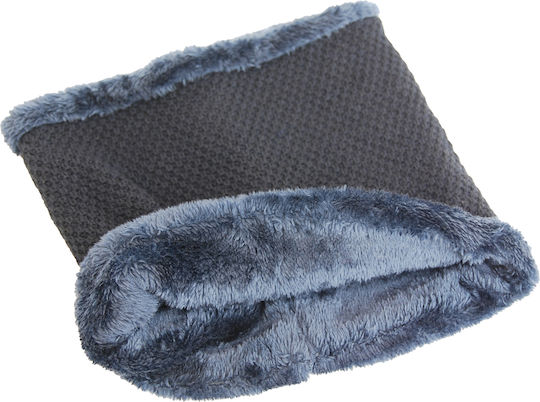 Ανδρικό Σετ με Σκούφο Fleece Πλεκτό σε Μπλε χρώμα