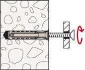 fischer Oops Plastic 8x40mm